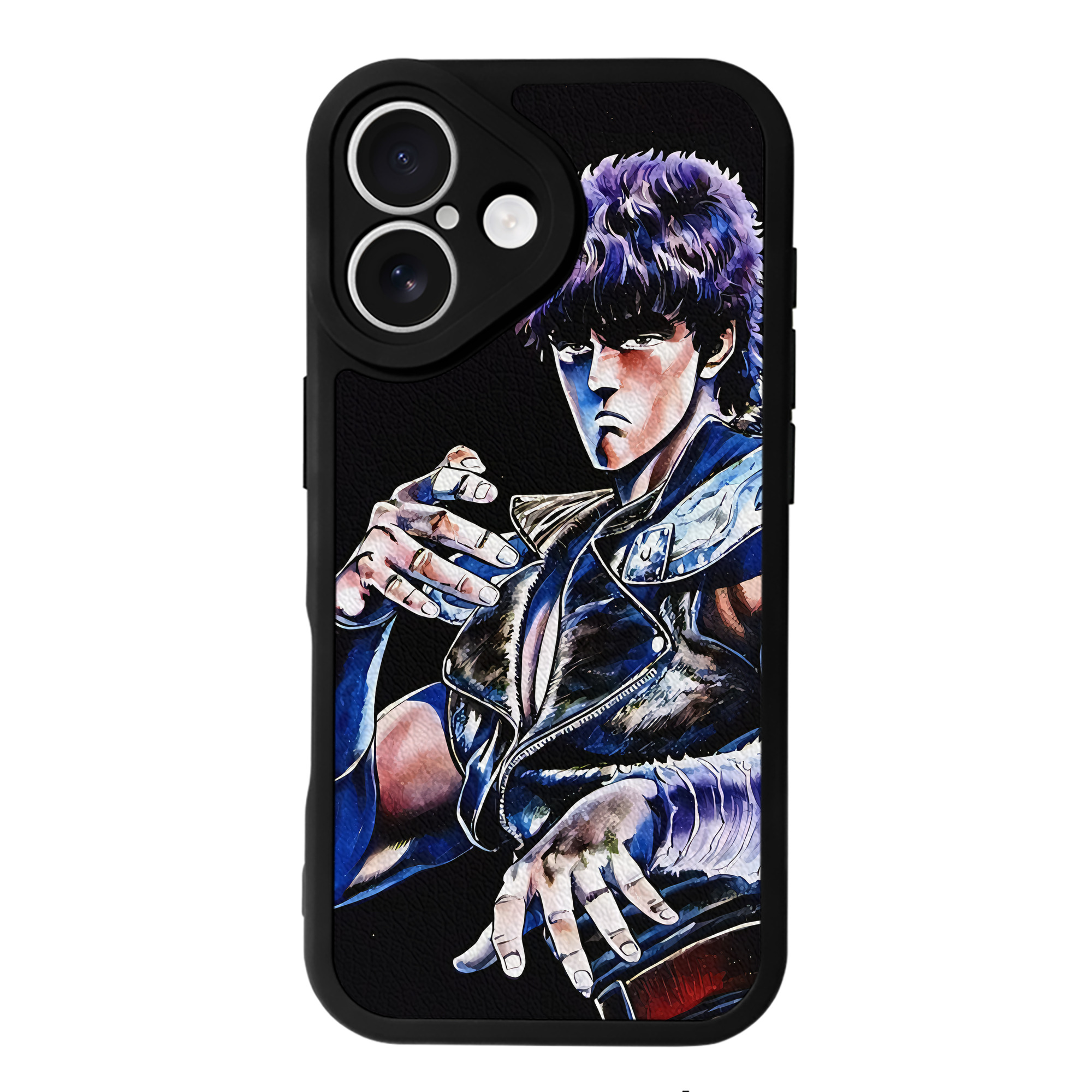 （画像用） 北斗の拳 Fist of the North Star 【iPhone 16シリーズ対応】シリコンスマホケース（レザー調） 材質：シリコン